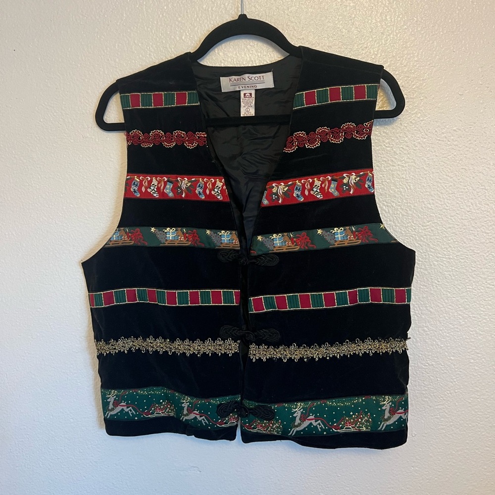 Vintage Karen Scott Christmas Vest